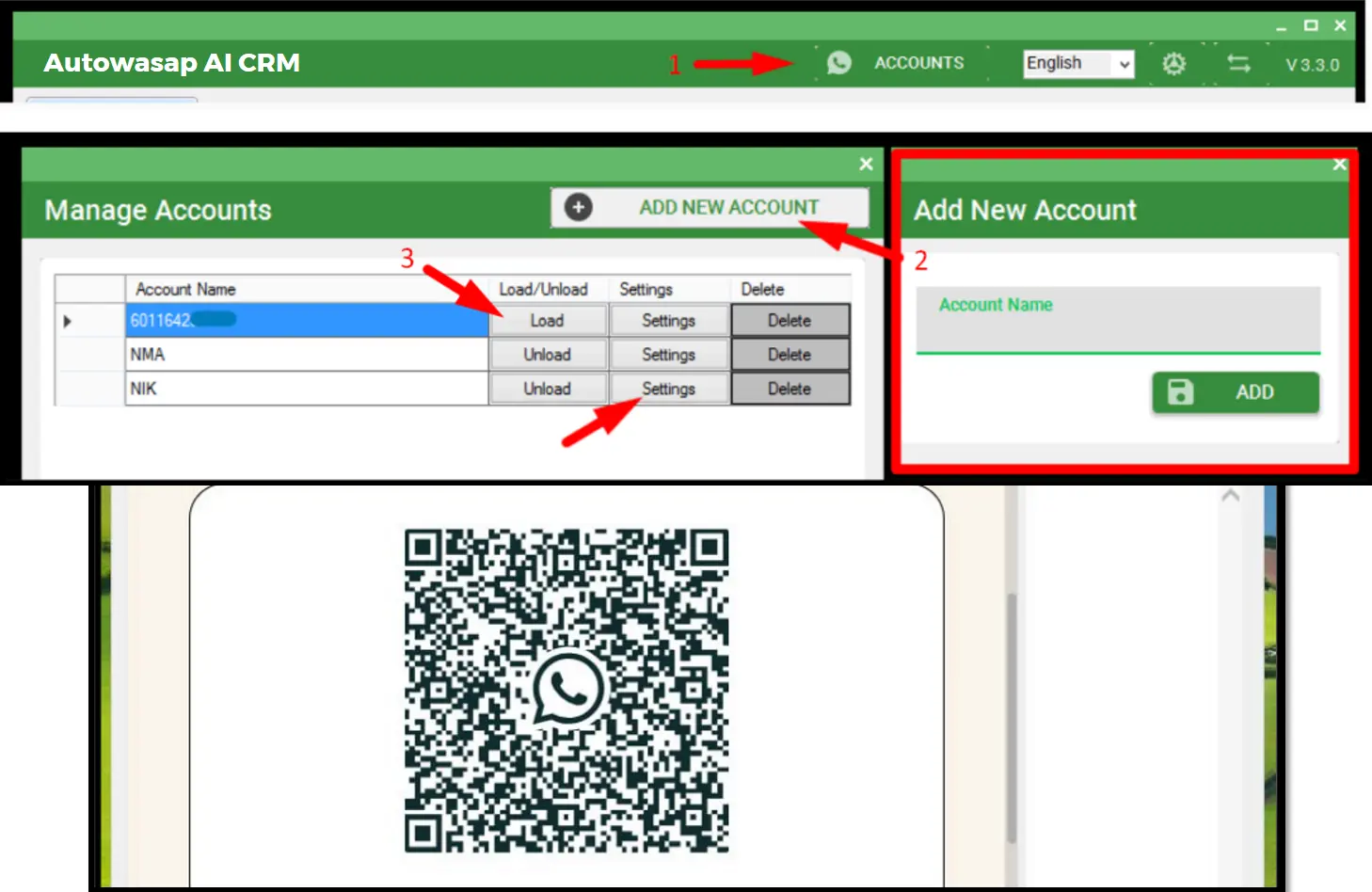 Dashboard Utama Multi-Akaun